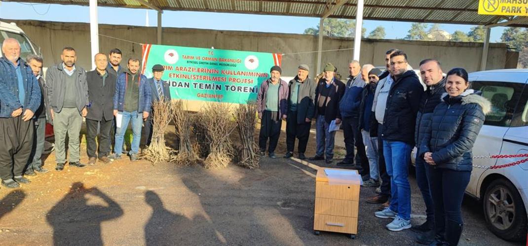 Tarım ve Orman Bakanlığı, Bitkisel Üretim Genel Müdürlüğü, Tarım Arazilerinin Kullanımın Etkinleştirilmesi Projesi (TAKEP) kapsamında sumak fidanı temini gerçekleştirildi
